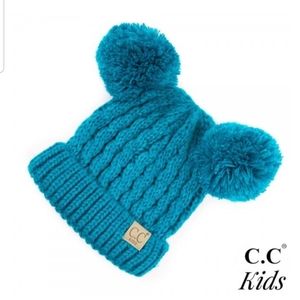 CC.Beanie Double Pompom Beanie Teal